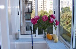 Устройство подоконников на балконах с выносом позволяет удобно размещать комнатные растения и садовую рассаду в теплое время года. tab